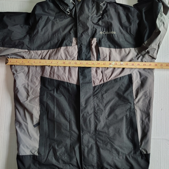 Columbia Interchange Bugaboo Omnitech Men's Jacket Large Black Gray Gorpcore - Picture 12 of 16